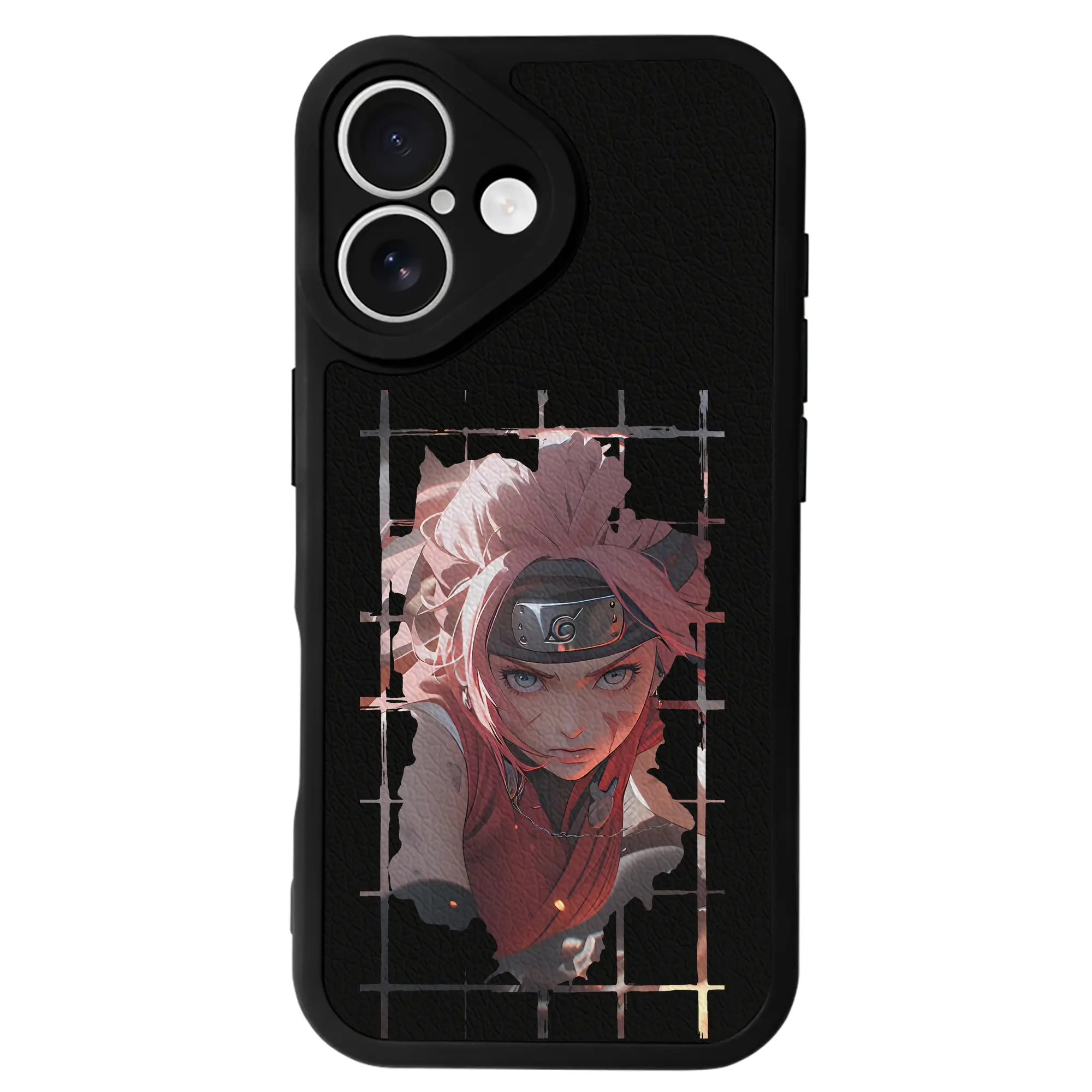 ナルト グッズ はるの さくら - IPhone 16シリーズ対応 ・ シリコンスマホケース ・ レザー調 ・ 高精度フィット ・ 耐衝撃 ・ ワイヤレス充電対応 ・ 精密カット